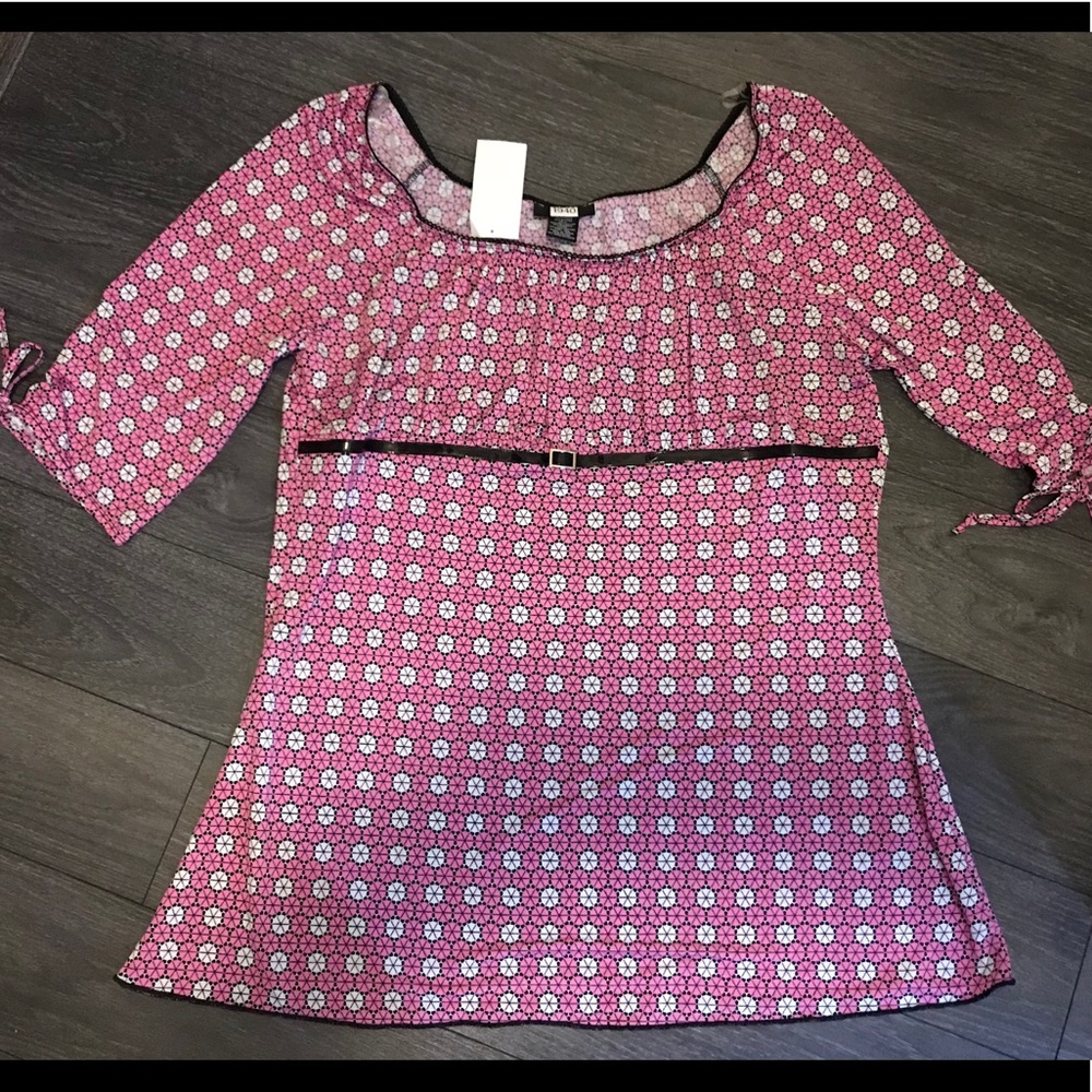 Pink Flower Blouse